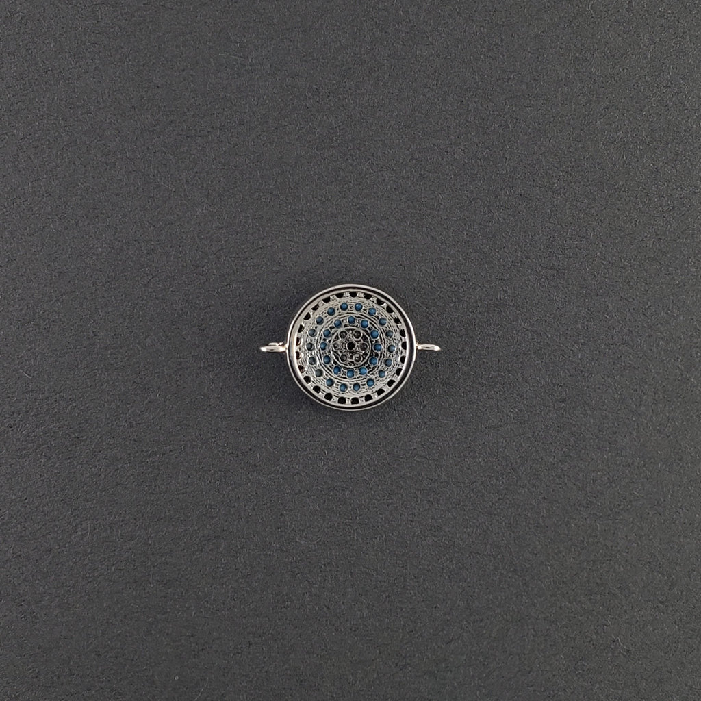 Evil Eye Crystal Silver Black Blue Centre Pcs For Women Bulk