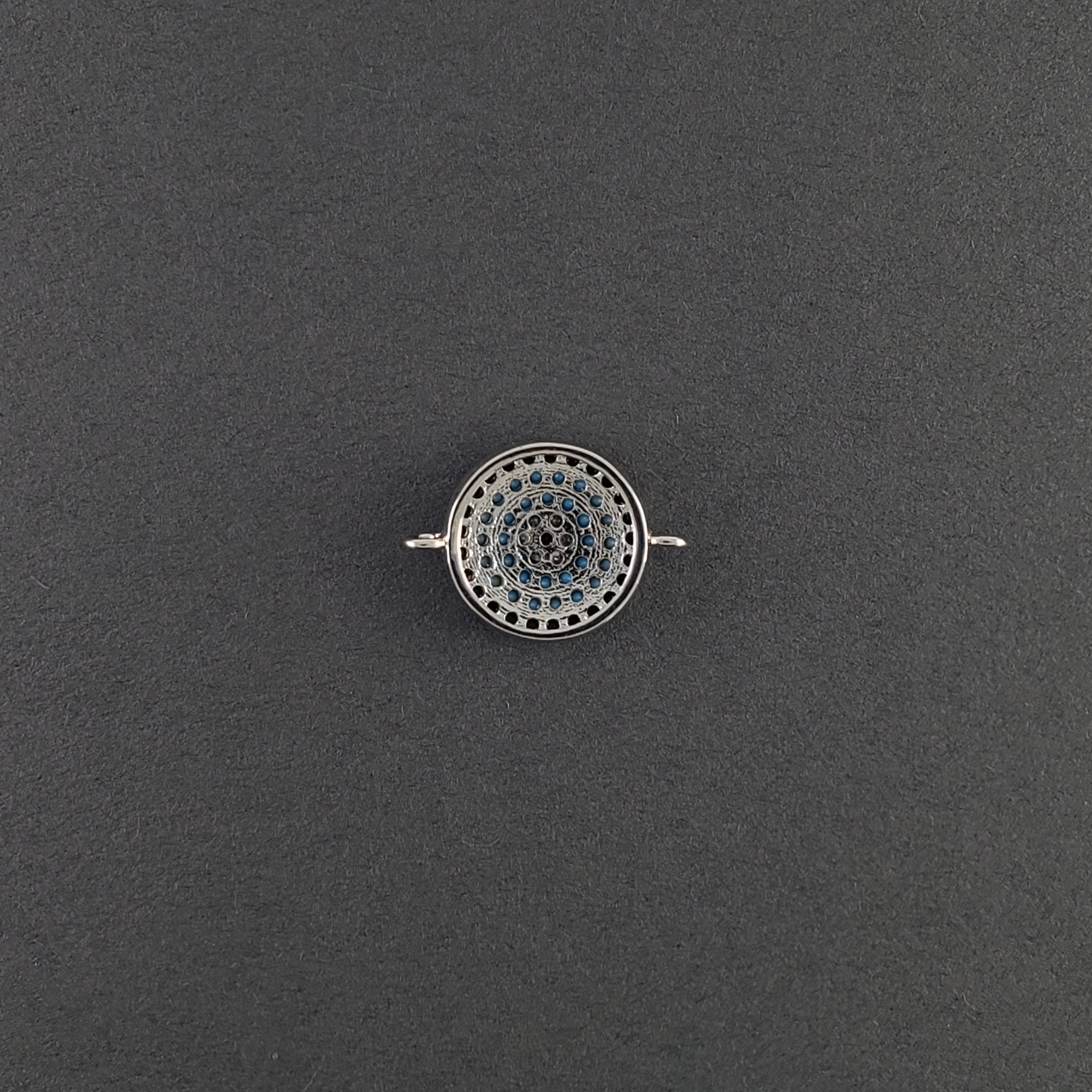 Evil Eye Crystal Silver Black Blue Centre Pcs For Women Bulk
