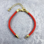 Gold Red Adjustable Thread Bracelet For Women Bulk