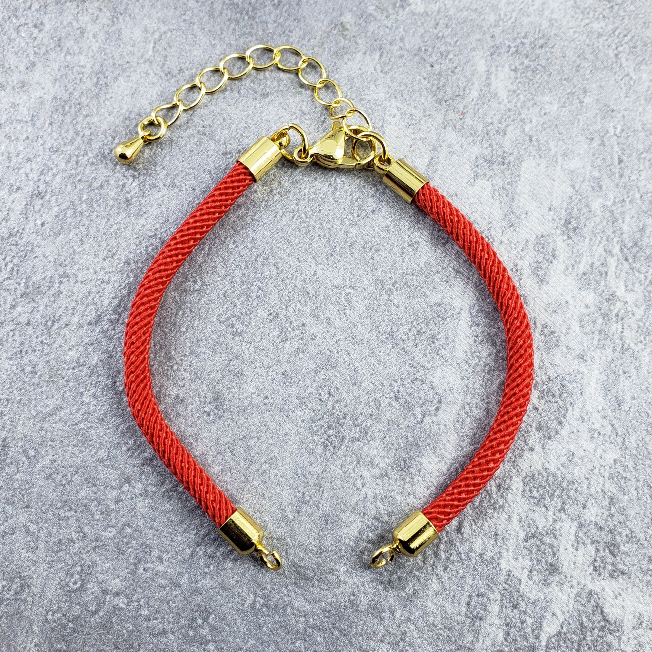 Gold Red Adjustable Thread Bracelet For Women Bulk