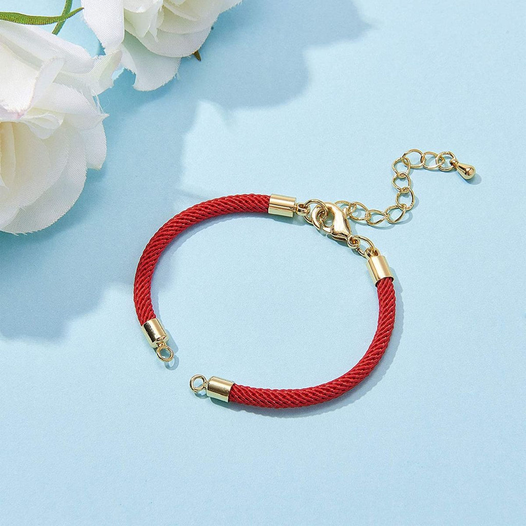 Gold Red Adjustable Thread Bracelet For Women Bulk