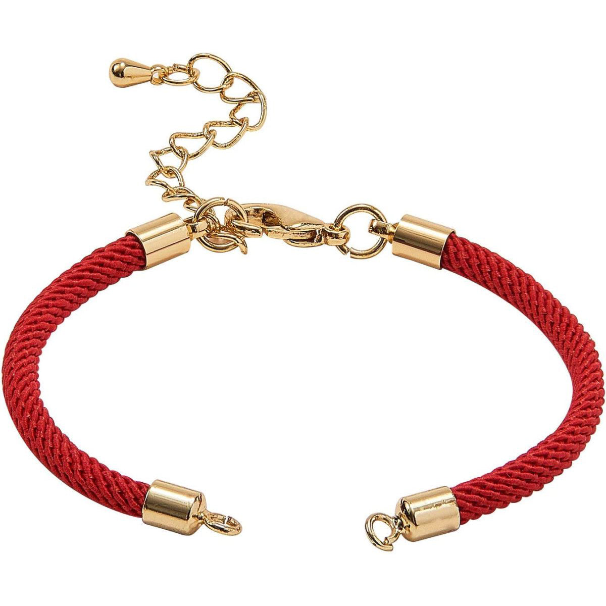 Gold Red Adjustable Thread Bracelet For Women Bulk