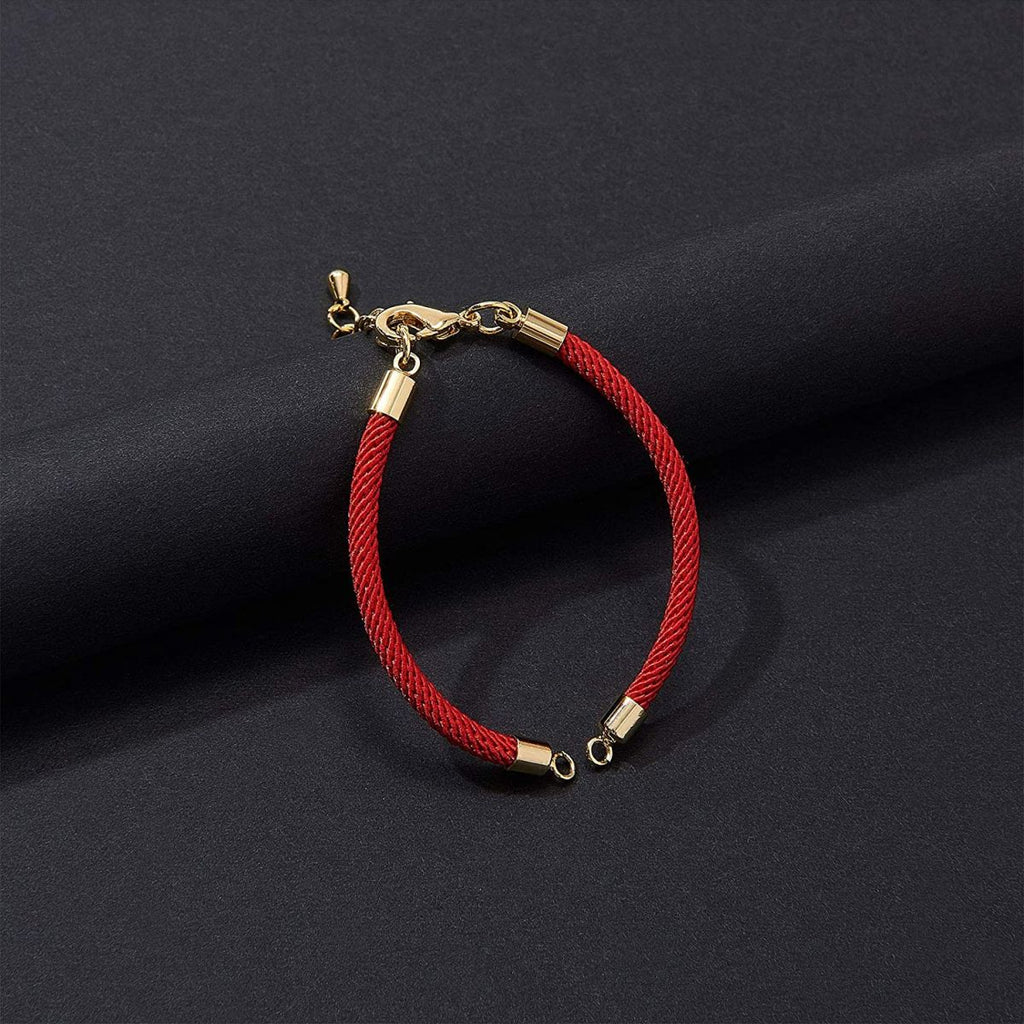 Gold Red Adjustable Thread Bracelet For Women Bulk