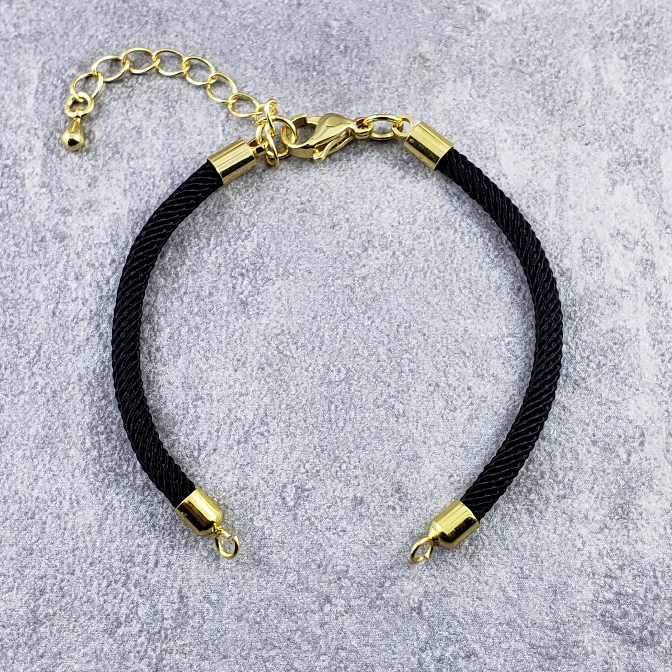 Gold Black Adjustable Thread Bracelet For Women Bulk