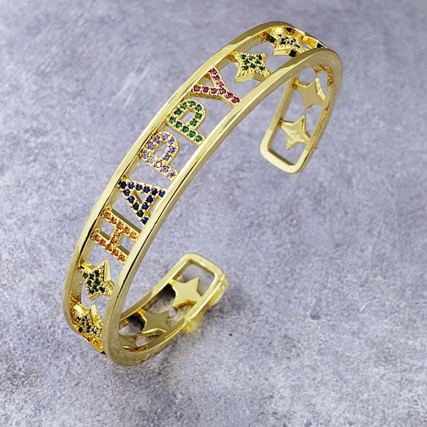 Happy Gold Stainless Steel Bracelet For Women Bulk Main image
