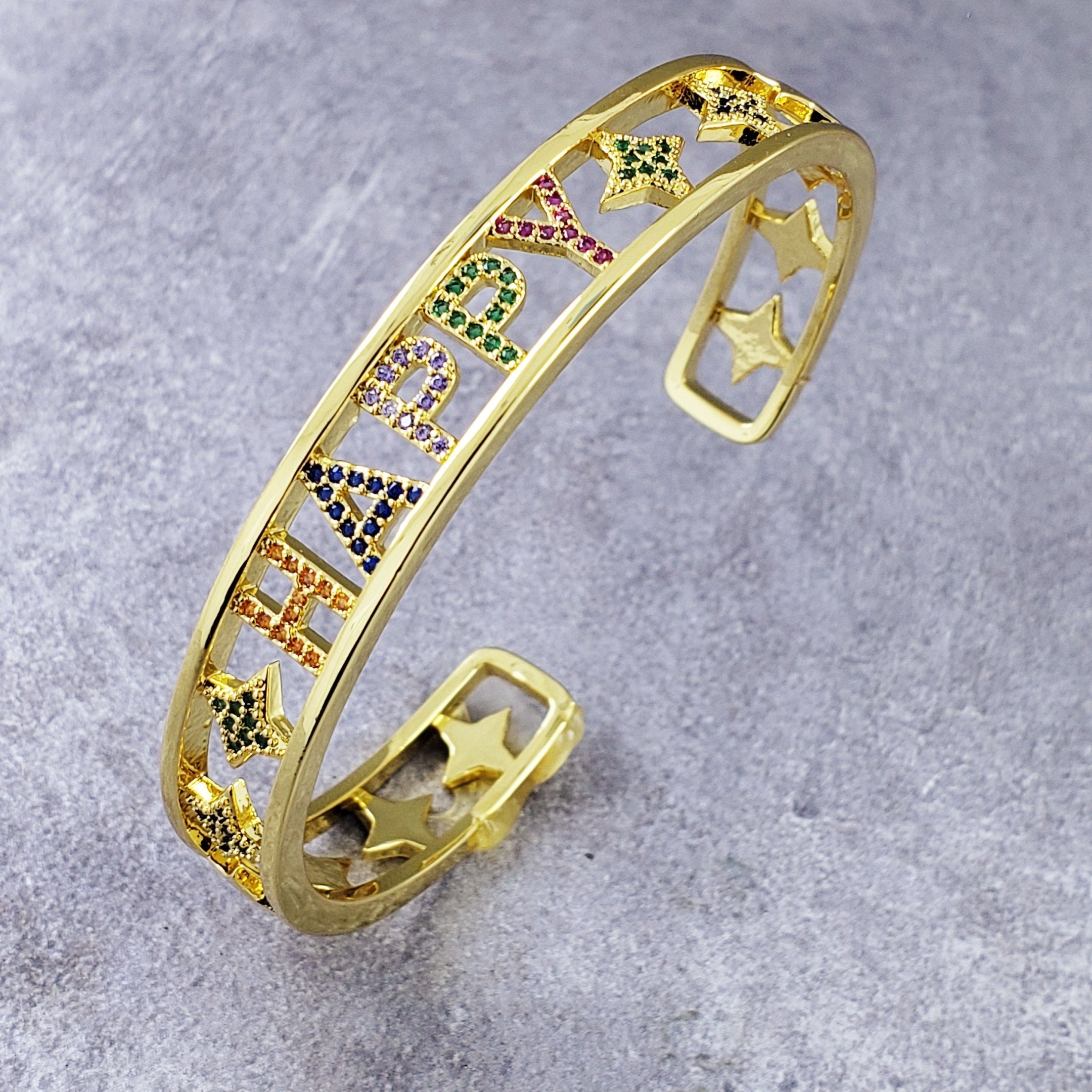 Happy Gold Stainless Steel Bracelet For Women Bulk