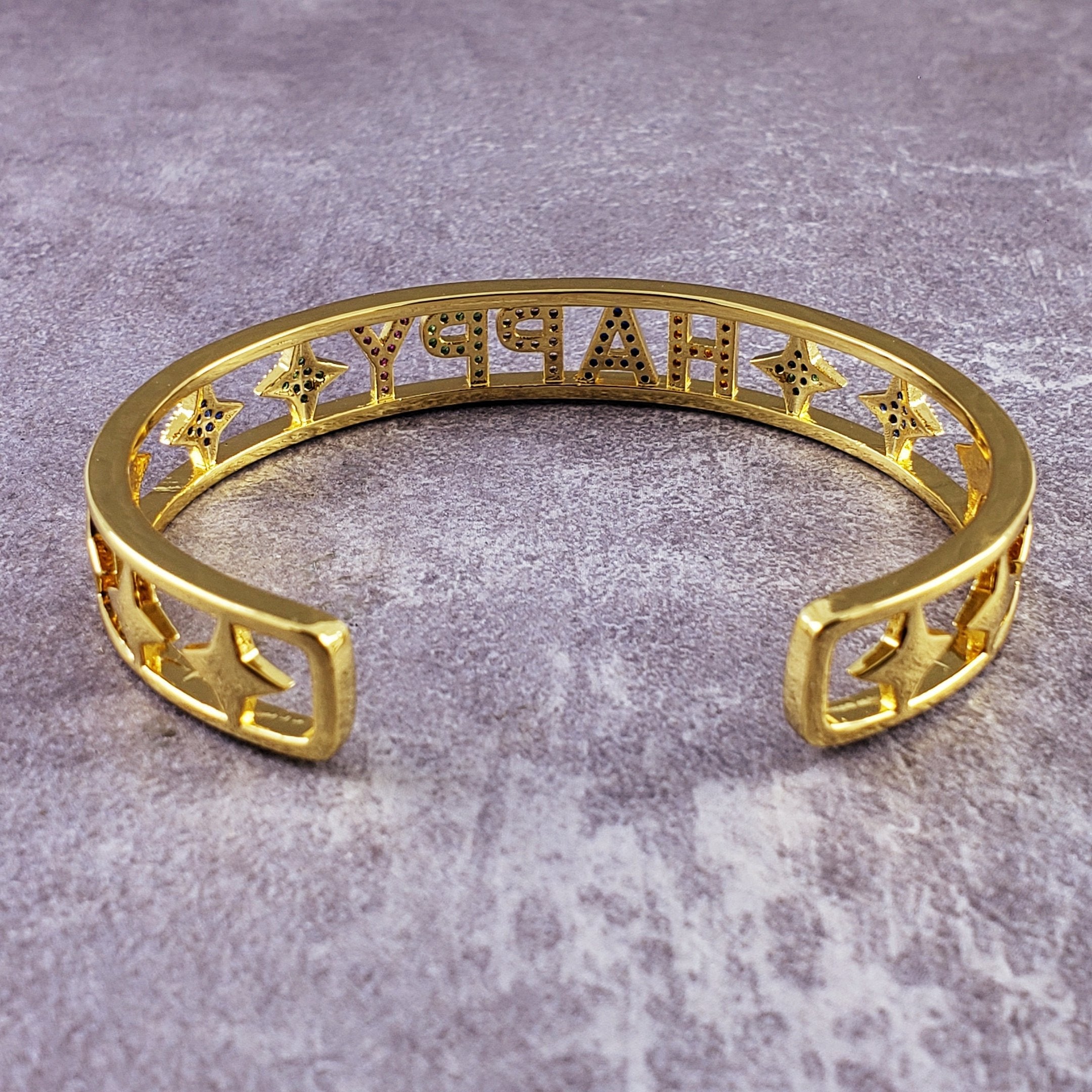 Happy Gold Stainless Steel Bracelet For Women Bulk