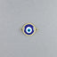 Evil Eye Gold Blue Brass Enamel Charm For Women Bulk