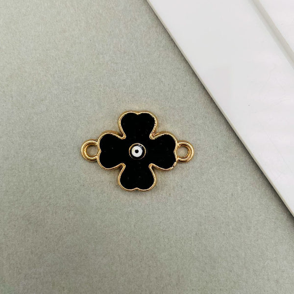 Brass With Black Gold Gold Flower Pendant For Women Main image