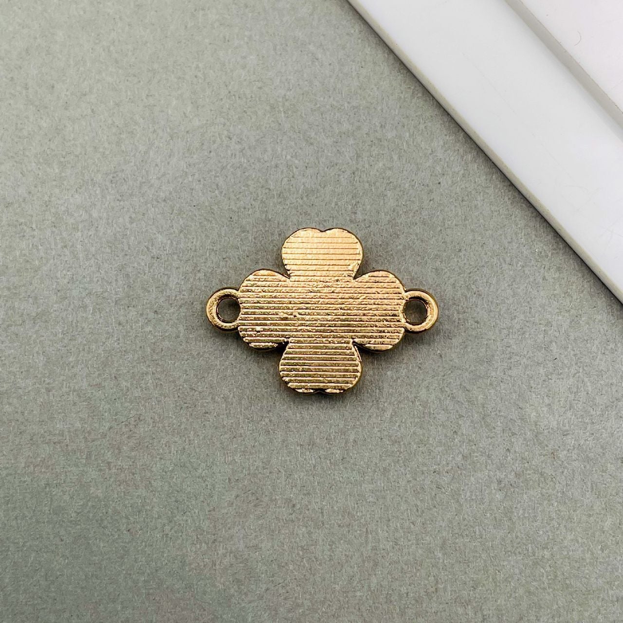 Brass With Black Gold Gold Flower Pendant For Women