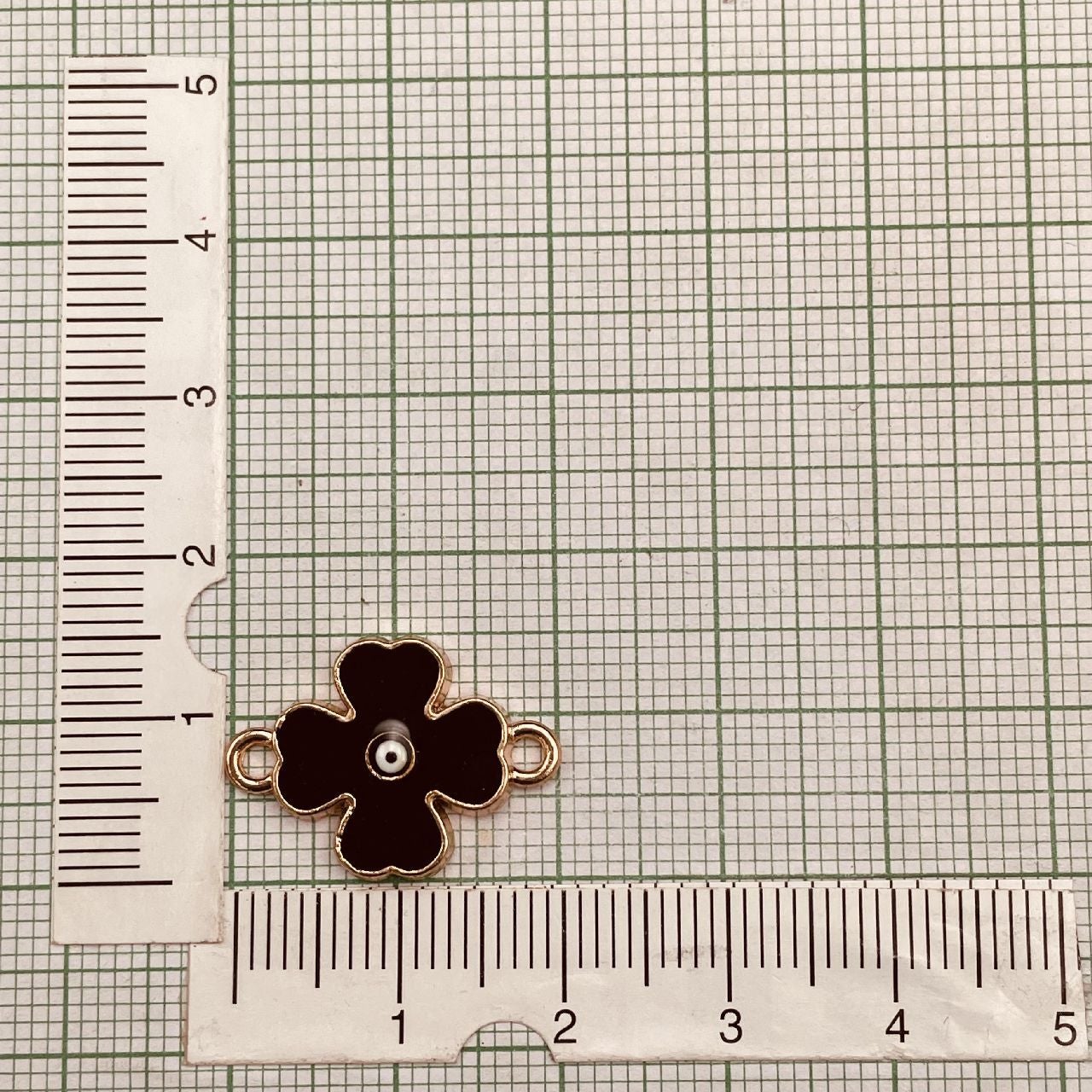 Brass With Black Gold Gold Flower Pendant For Women