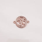 Om Rose Gold American Diamond Copper Centre Pcs For Women Bulk