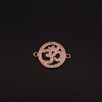 Om Rose Gold American Diamond Copper Centre Pcs For Women Bulk