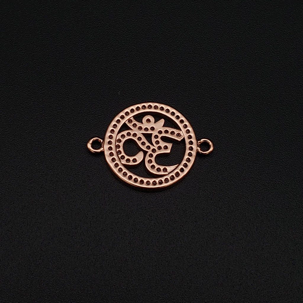 Om Rose Gold American Diamond Copper Centre Pcs For Women Bulk