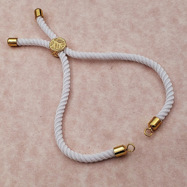 White Gold Threads Adjustable Bracelet For Women Bulk Main image
