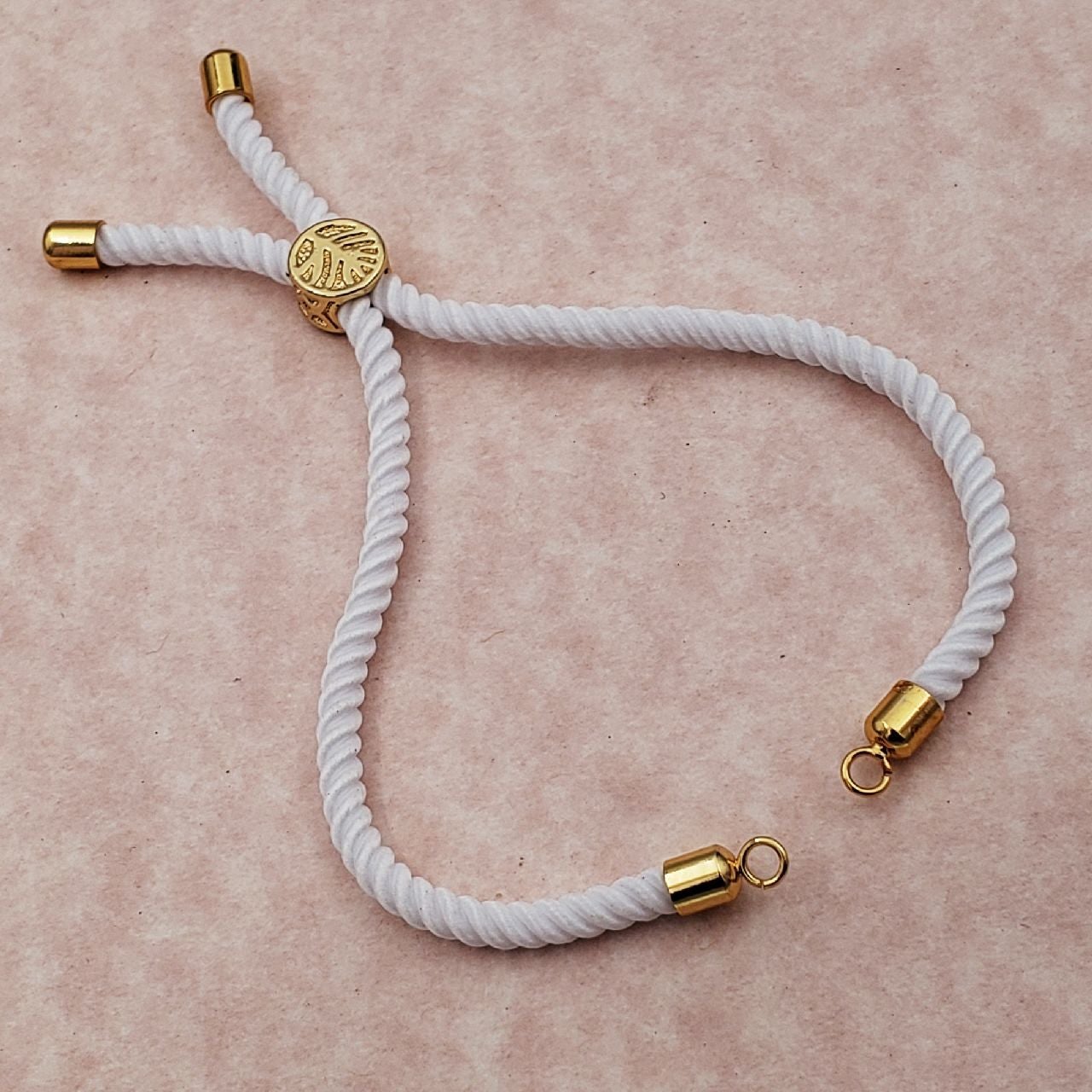 White Gold Threads Adjustable Bracelet For Women Bulk