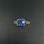 Alloy Enamel Elephant Evil Eye Dark Blue Gold Charm Women
