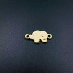 Alloy Enamel Elephant Evil Eye Dark Blue Gold Charm Women