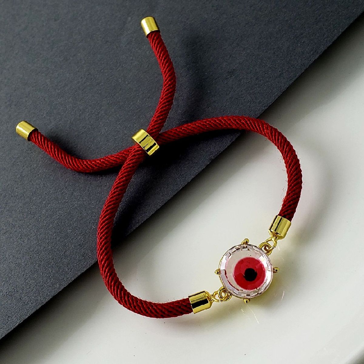 Blue Glass Eye Gold Bracelet Brass For Women Bulk