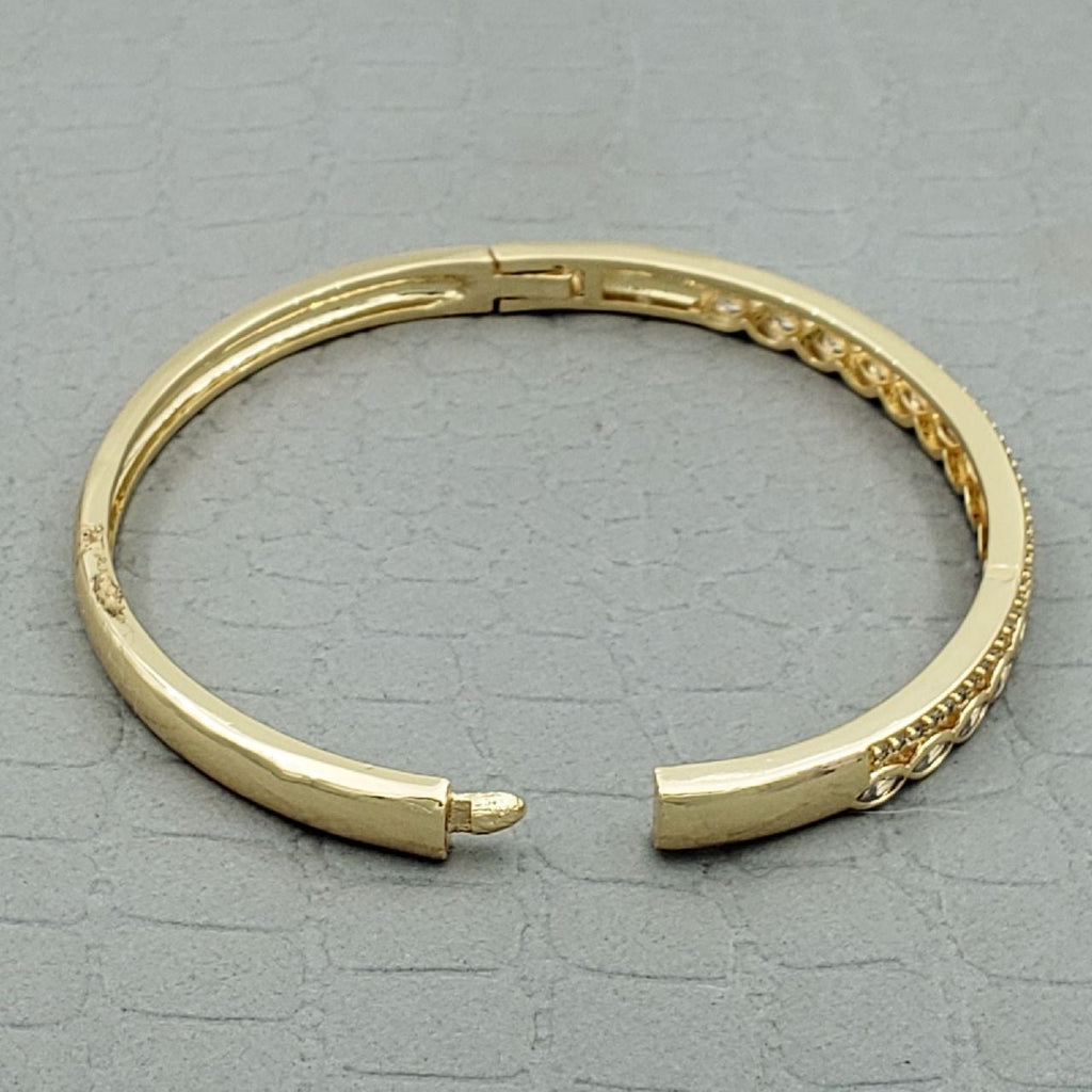Marquise Gold Copper American Diamonds Openable Kada Bangle Women Bulk