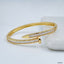 Nail Gothic Copper Baguette Cubic Zirconia Gold Bangle Kada Women Bulk