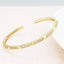 Poky Half Gold Copper CZ Adjustable Cuff Kada Bangle Bulk