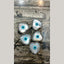 Evil Eye Heart Black Silver American Diamond Crystal Centre Pcs Bulk