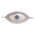 Evil Eye Oval Abalone Rose Gold CZ Crystal Centre Pcs Bulk