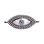 Evil Eye Oval Abalone Rose Gold CZ Crystal Centre Pcs Bulk