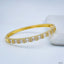 Copper Gold Baguette Cubic Zirconia Crystal Bangle Cuff Kada Bulk