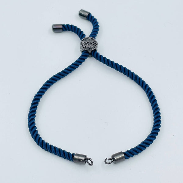 Blue Black Silver Threads Accessories Adjustable Bracelet Girls Bulk Main image