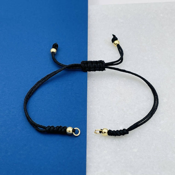 Black Gold Threads Accessories Adjustable Bracelet Women Girls Bulk Main image