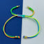 Yellow Green Gold Threads Accessories Adjustable Bracelet Girls Bulk