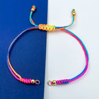 Yellow Green Gold Threads Accessories Adjustable Bracelet Girls Bulk
