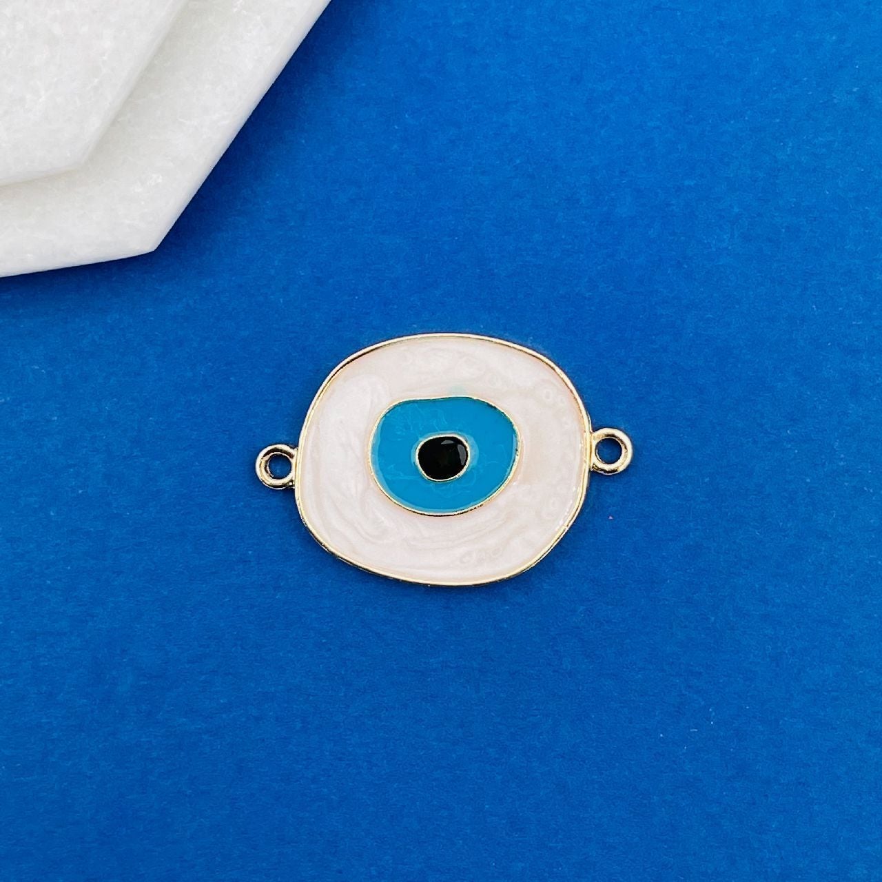 Brass White Black Blue Gold Evil Eye Accessories Pendant Charm Bulk