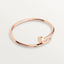 Stainless Steel Nail Gothic Openable Bangle Kada Women Rose Gold Bulk