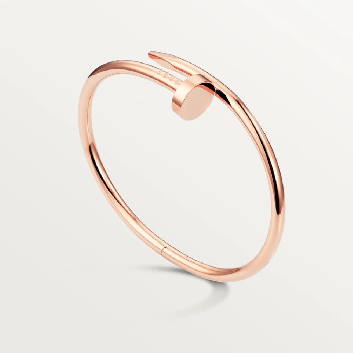 Stainless Steel Nail Gothic Openable Bangle Kada Women Rose Gold Bulk