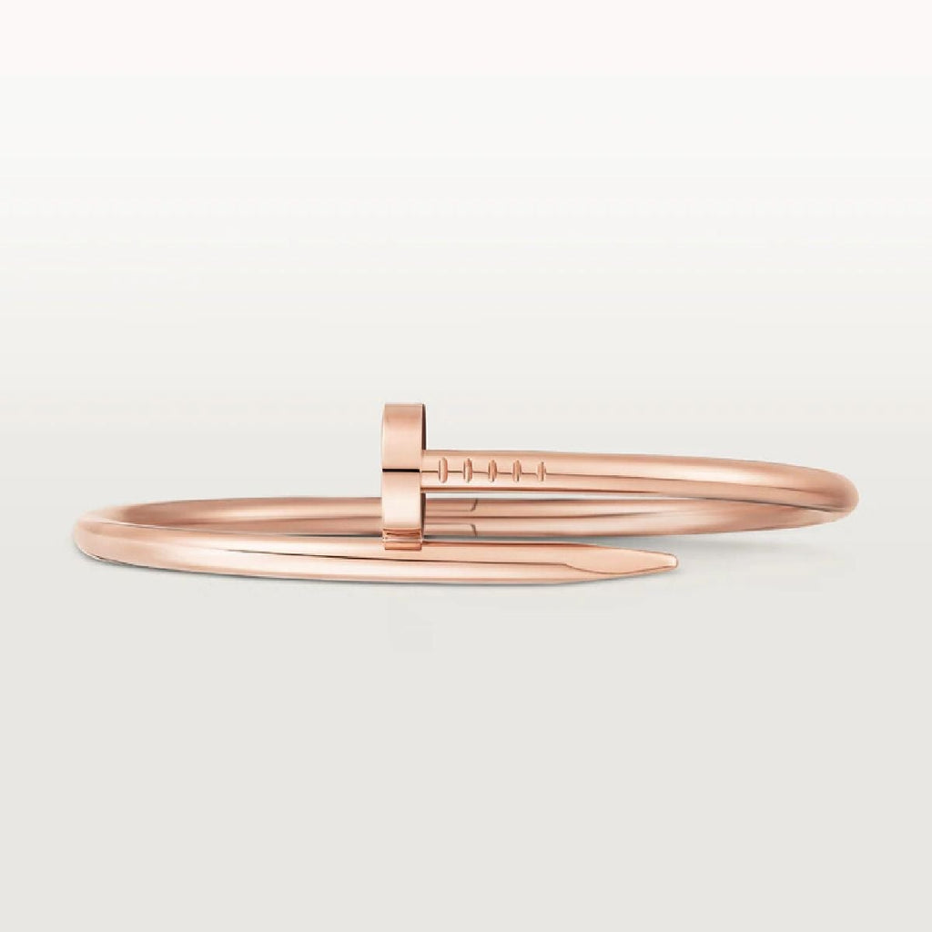 Stainless Steel Nail Gothic Openable Bangle Kada Women Rose Gold Bulk