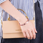 Stainless Steel Gold-Rose With CZ Screw Openable Kada Bangle Bulk