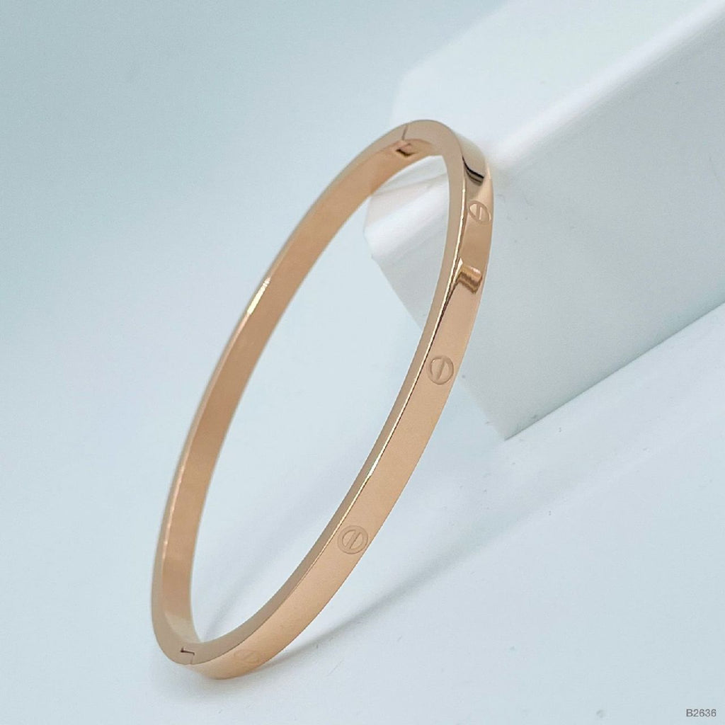 Screw Rose Gold Bracelet Bangle Kada For Women Bulk