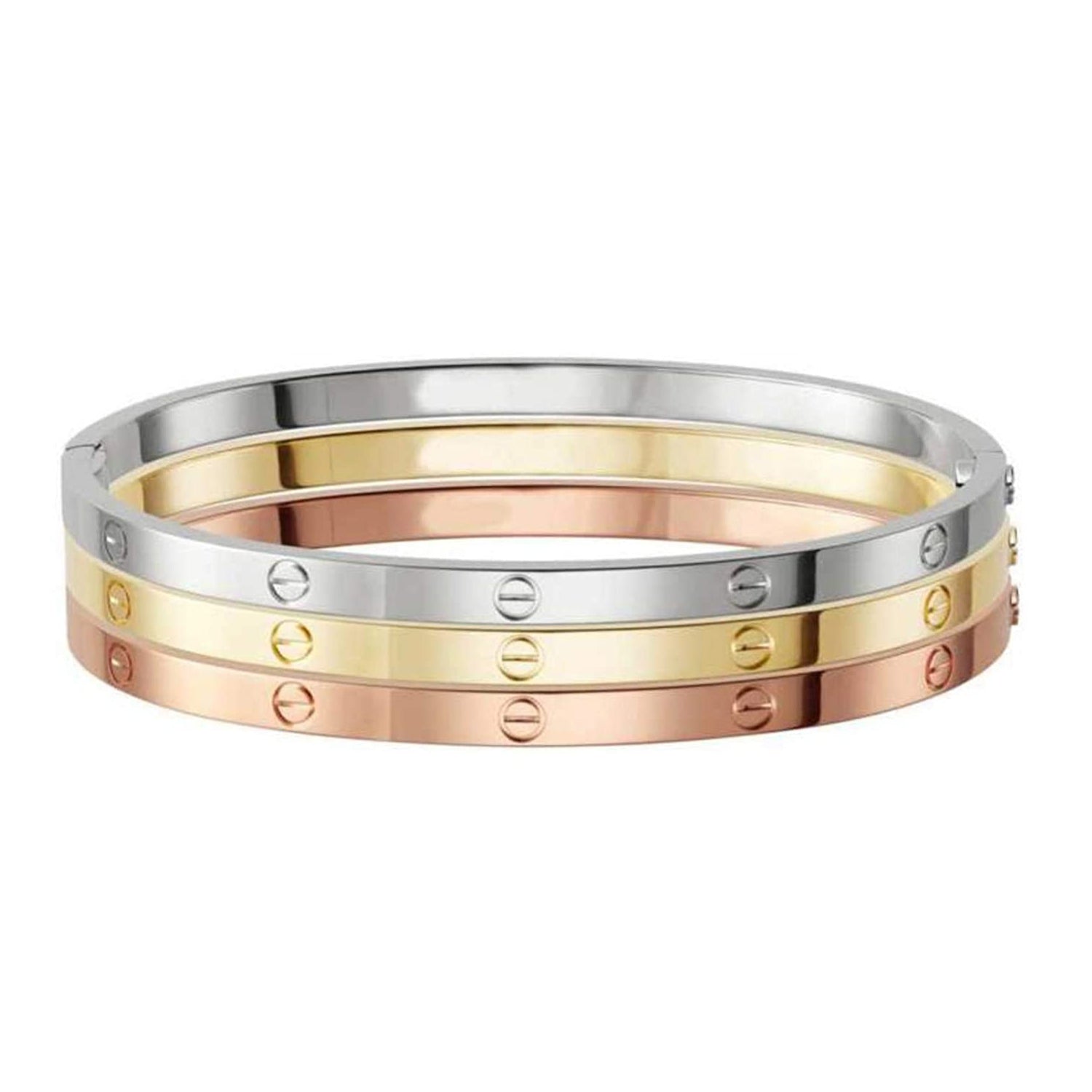 Screw Rose Gold Bracelet Bangle Kada For Women Bulk
