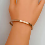 Stainless Steel Screw Bracelet Bangle Kada Women Rose Gold Bulk