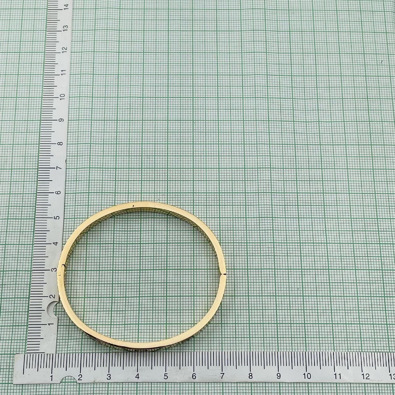 Stainless Steel Enamel Gold Stylish Kada Bangle Bracelet Girls Bulk
