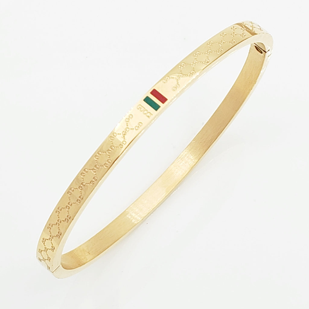 Stainless Steel Enamel Gold Stylish Kada Bangle Bracelet Girls Bulk
