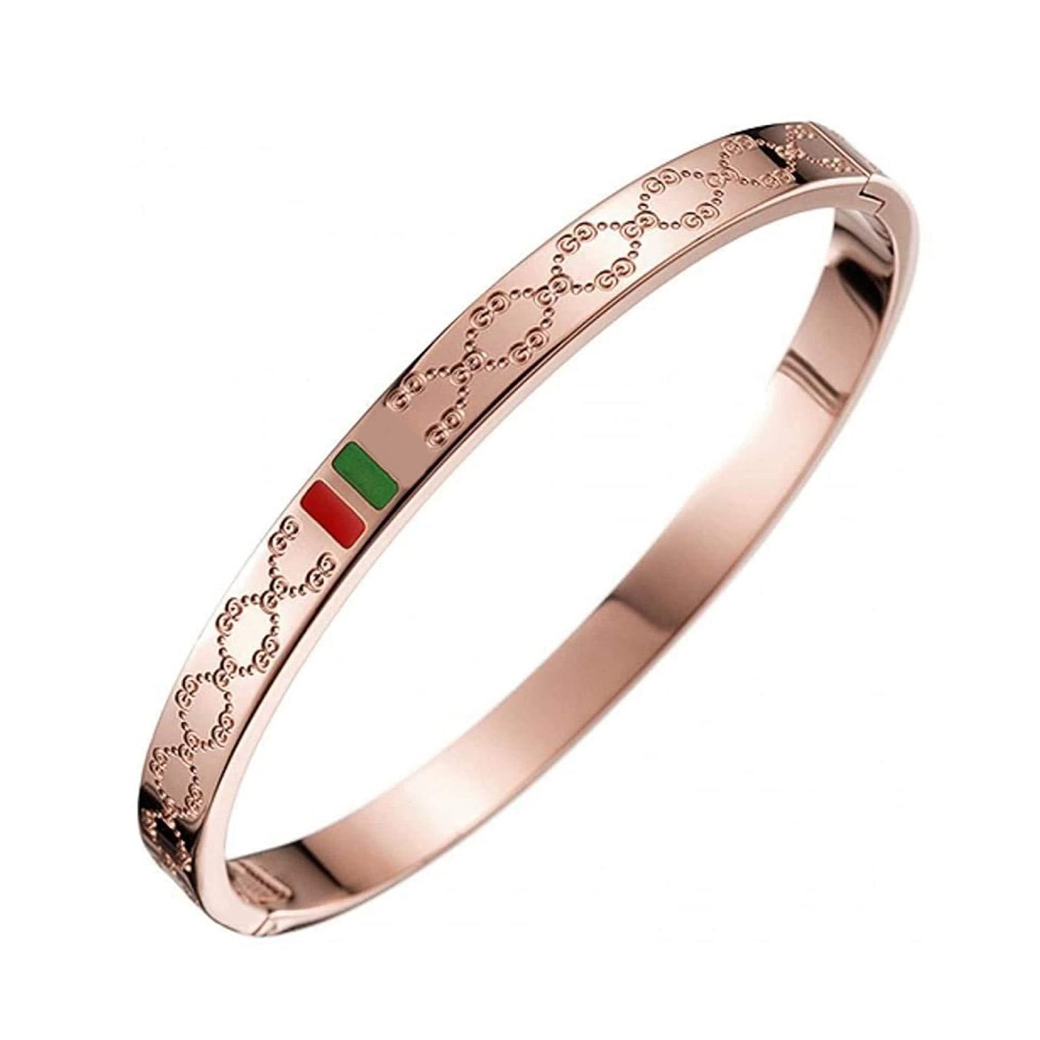 Stainless Steel Enamel Bracelet Bangle Kada For Women Rose Gold Bulk