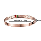 Stainless Steel Enamel Bracelet Bangle Kada For Women Rose Gold Bulk