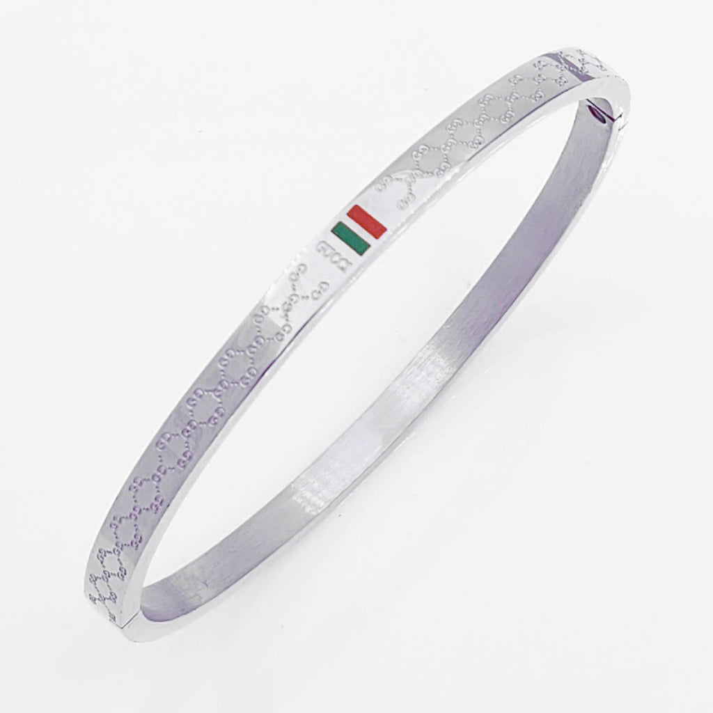 Stainless Steel Enamel Bracelet Bangle Kada For Women Silver Bulk