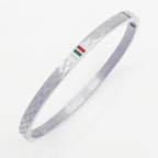 Stainless Steel Enamel Bracelet Bangle Kada For Women Silver Bulk