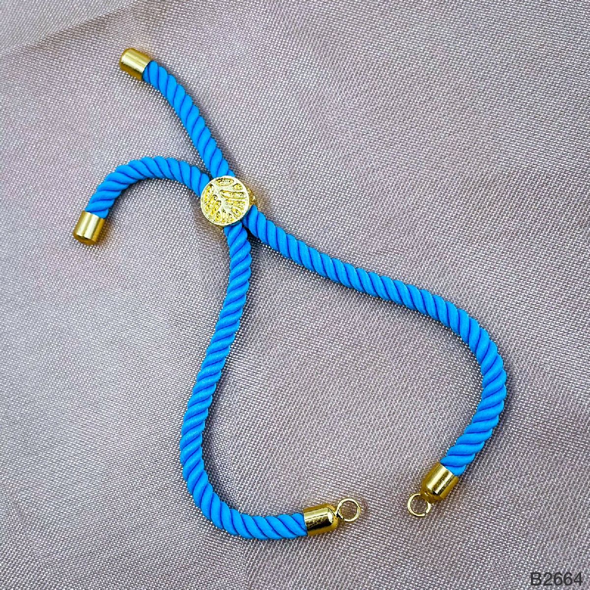 Sky Blue Gold Thread Extender Accessory Diy 9" Bracelet Bulk