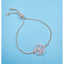 Ek Onkar Rose Gold Copper CZ Adjustable Slider Bracelet Bulk